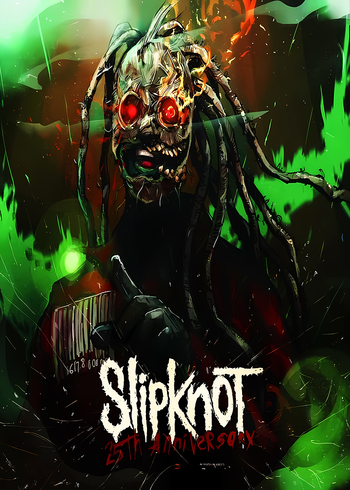 Slipknot 25th Anniversary Poster