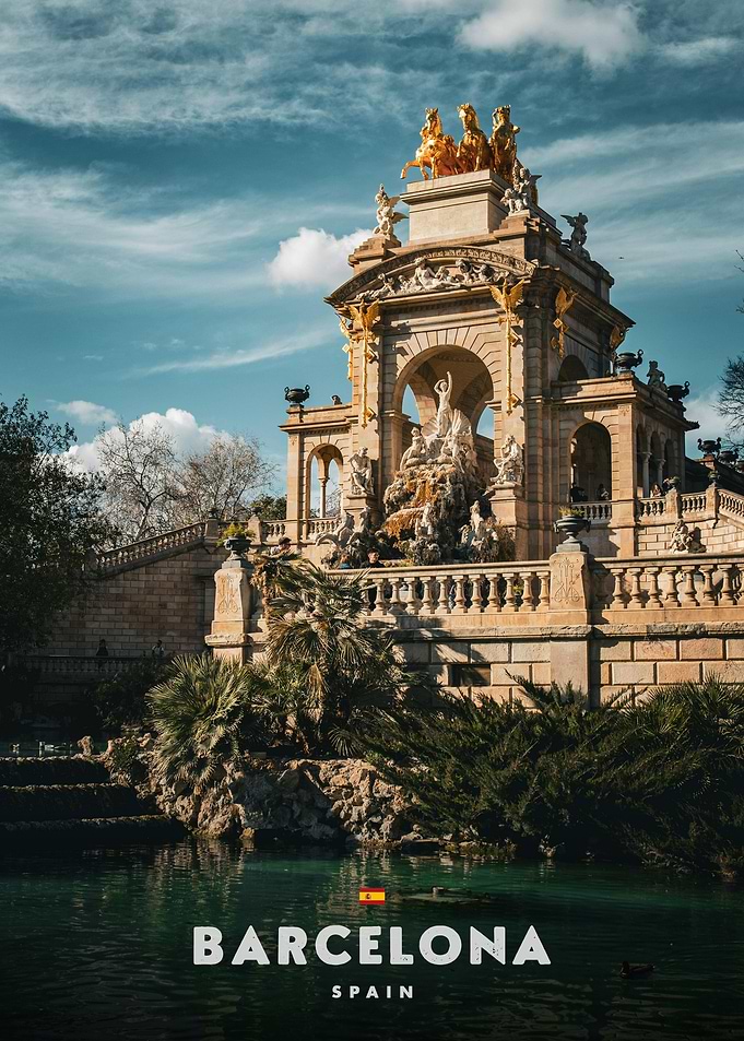 Cascada Monumental in Barcelona Park