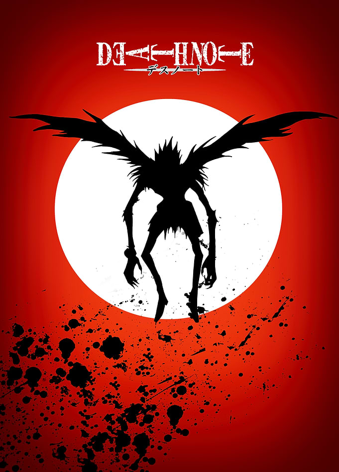 Death Note: Ryuk's Crimson Silhouette