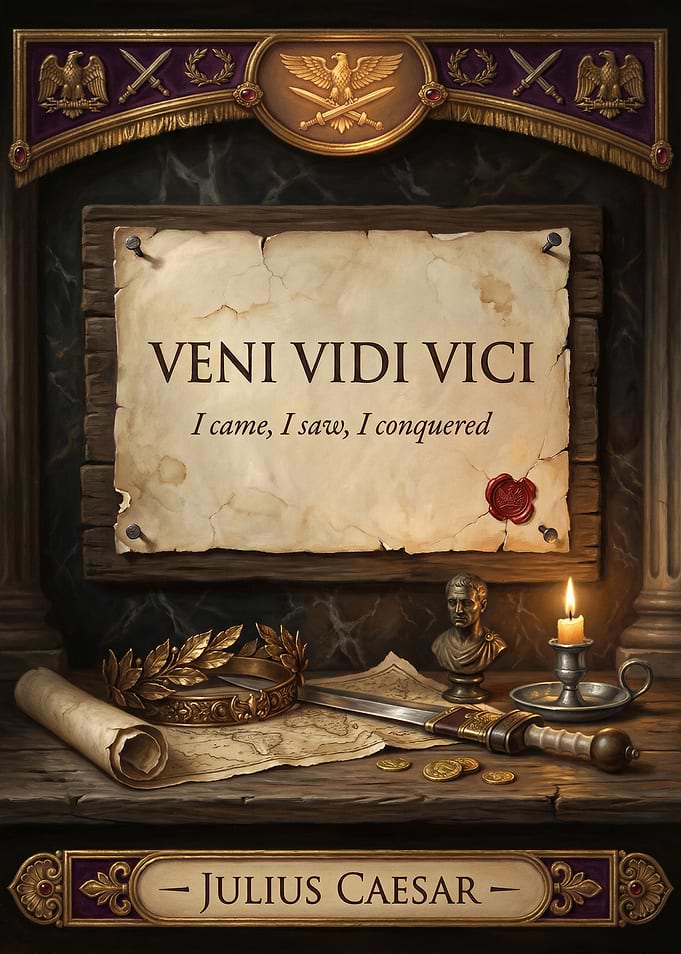 Julius Caesar Veni Vidi Vici Poster