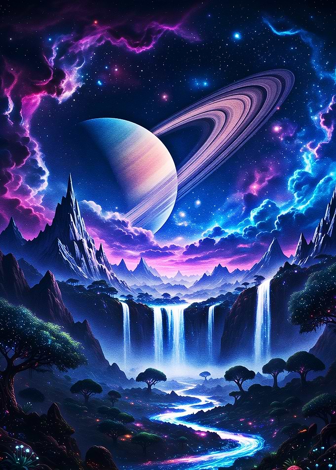 Cosmic Waterfall Landscape