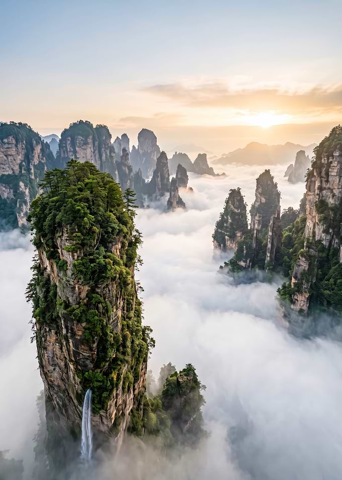 Zhangjiajie National Forest Park Peaks