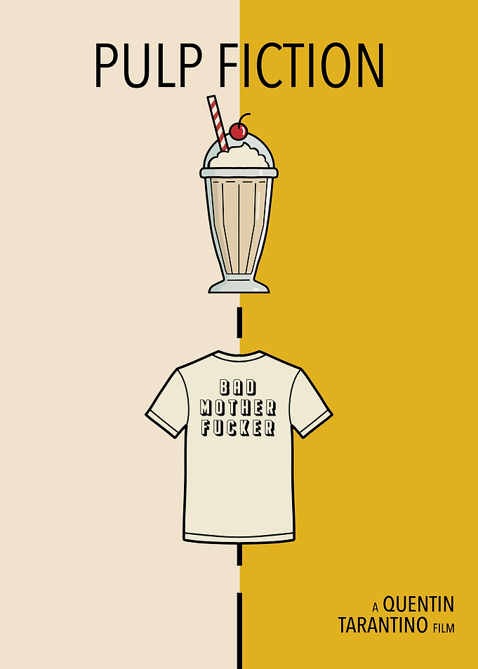 Pulp Fiction Minimalist Movie Poster