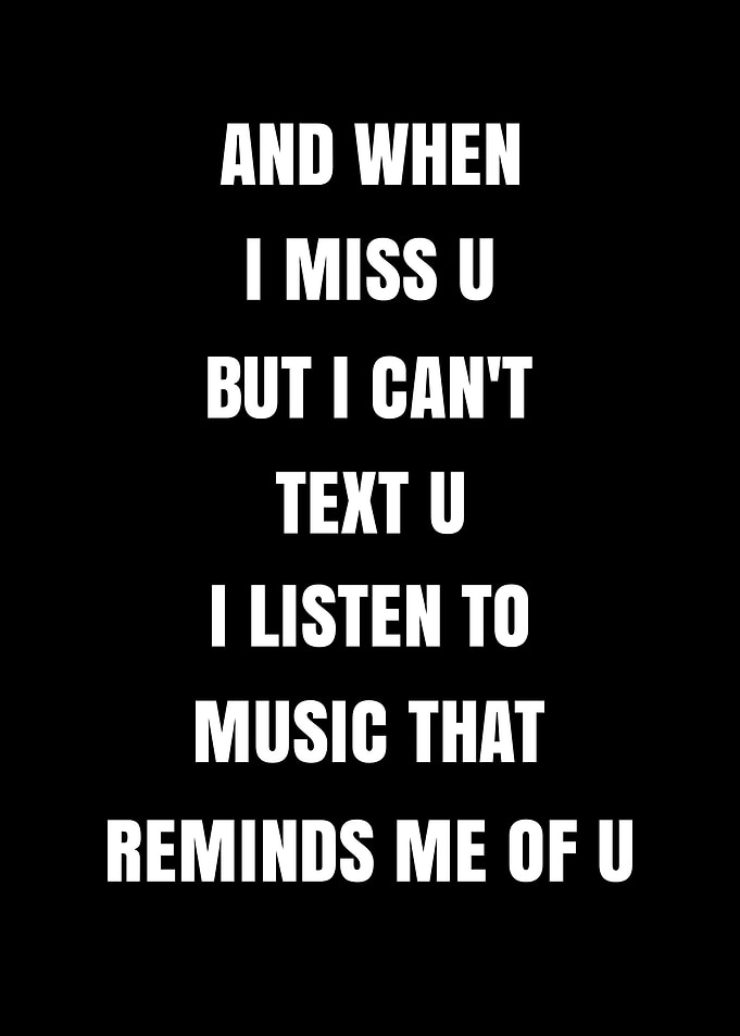 Missing You Music Quote