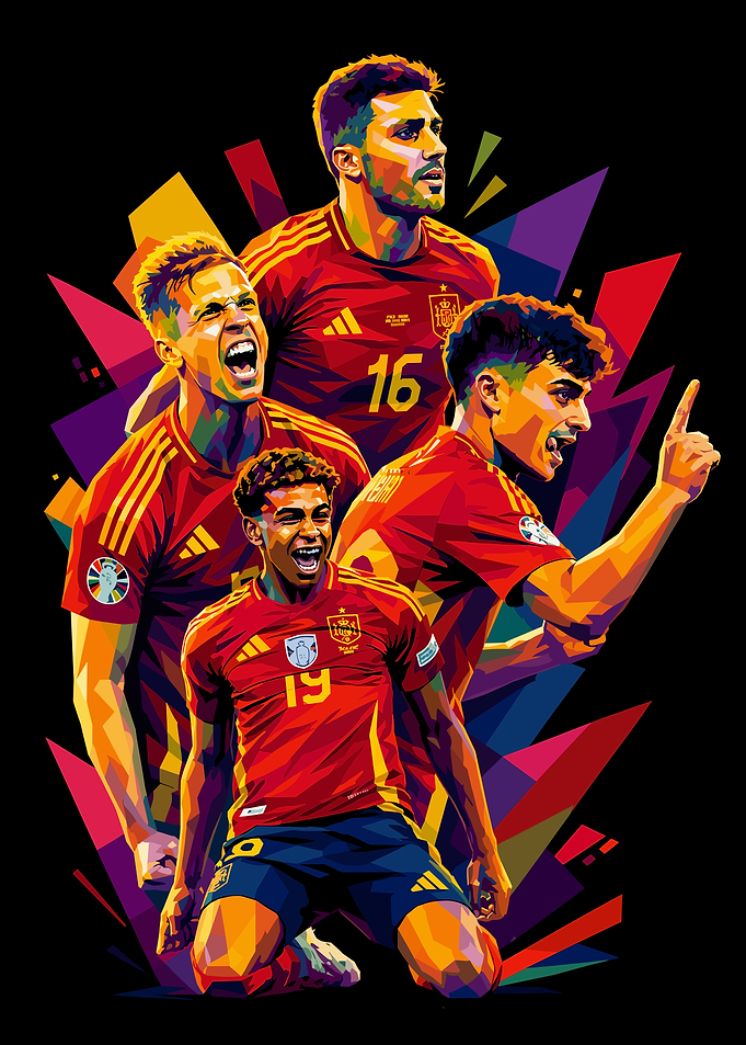 Spain National Football Team Players Art