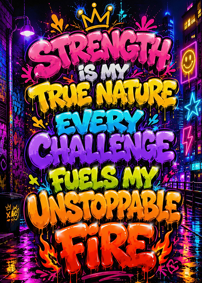 Inspirational Graffiti Street Art Poster