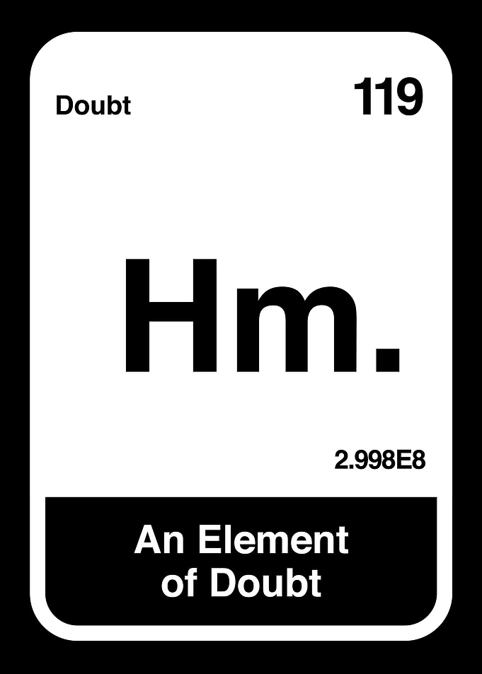 Element of Doubt Periodic Table Design