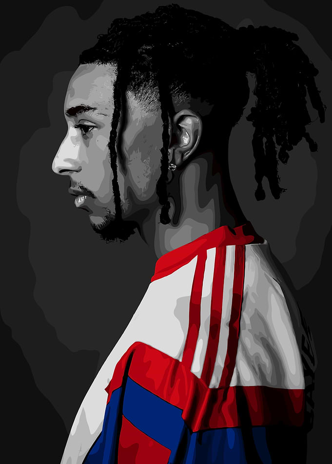 Stylized Portrait of a Michael Olise
