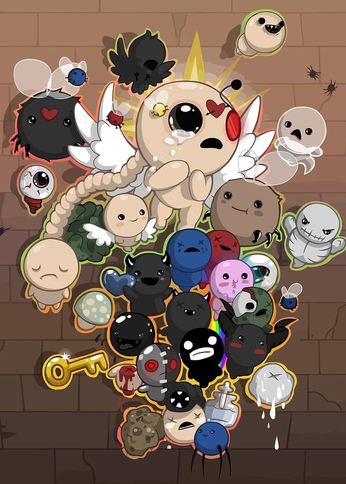 The Binding of Isaac Character Collage