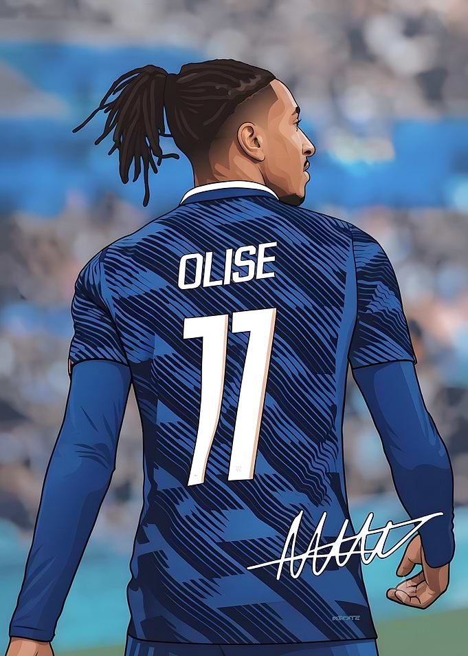 Michael Olise Football Player Illustration