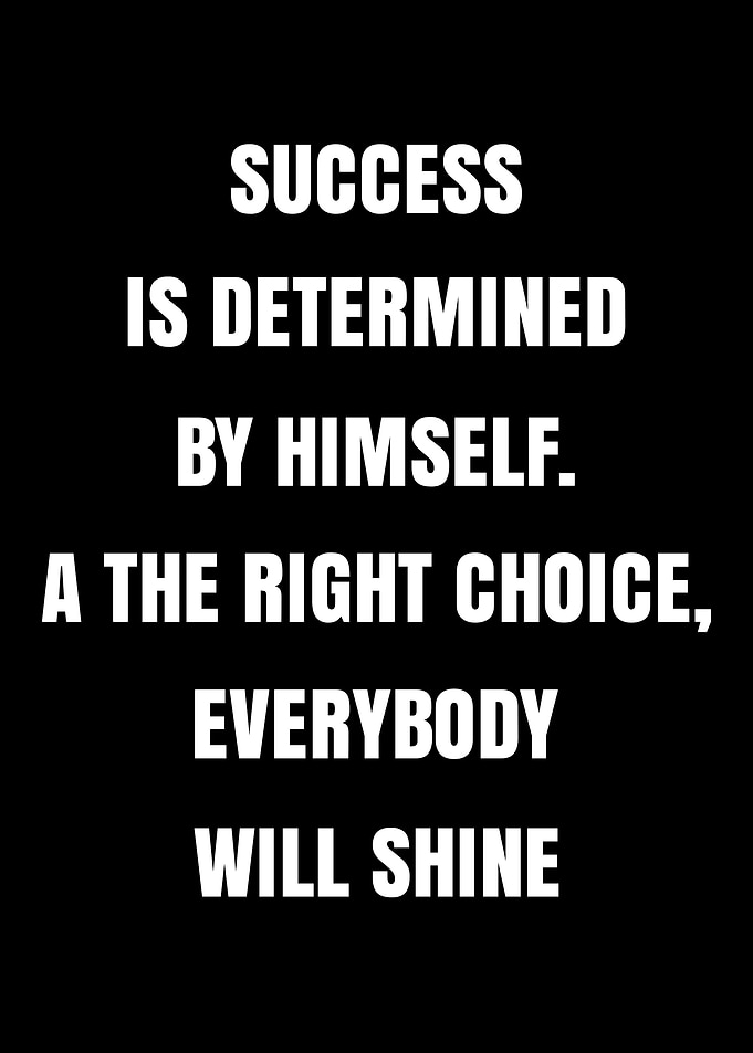 Inspirational Success Quote Poster