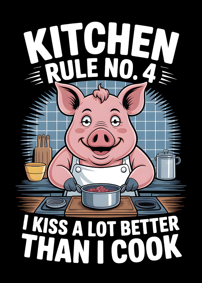 Funny Pig Chef Kitchen Rule Design