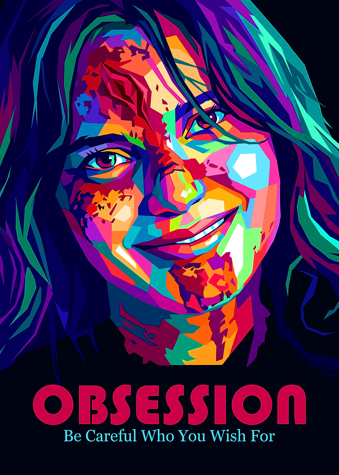 Obsession Pop Art Portrait Poster