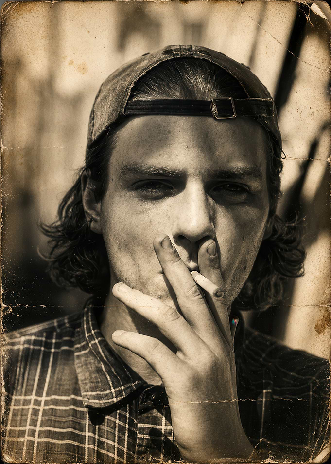 Vintage Portrait of a Young Man