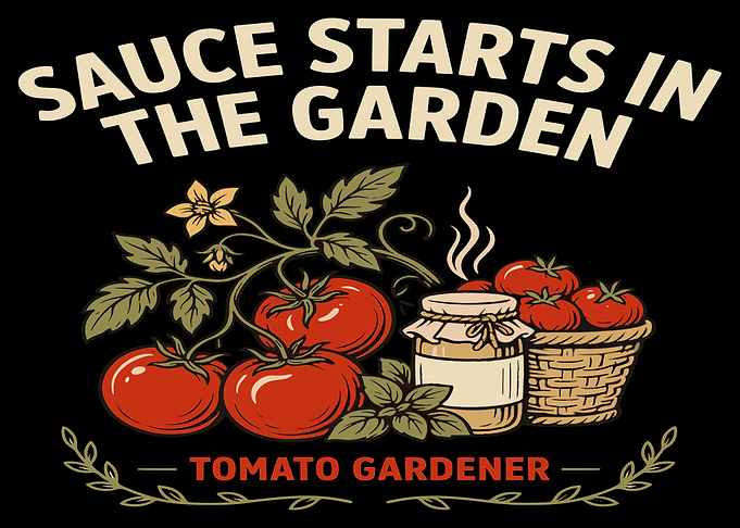Sauce Starts In The Garden Tomato Gardener