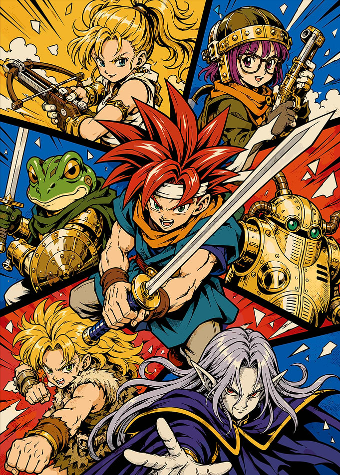 Chrono Trigger Character Ensemble Art