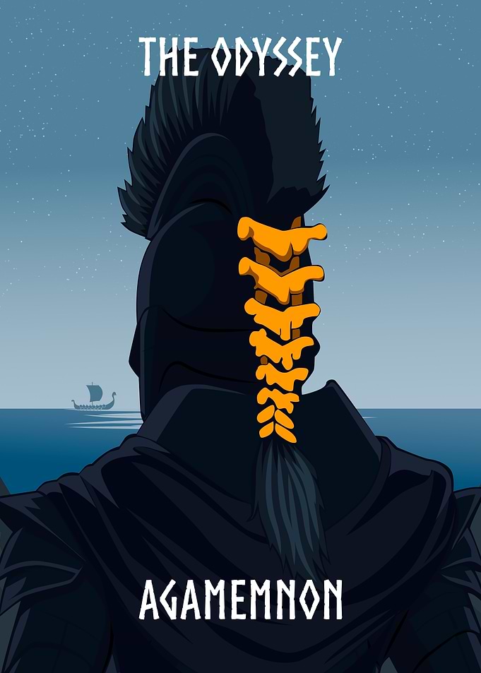 The Odyssey Agamemnon Minimalist Poster