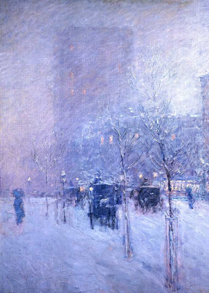 Late Afternoon New York Winter Painting