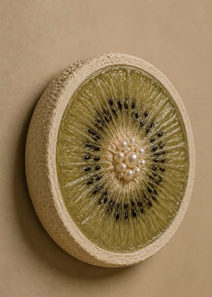 Artistic Kiwi Slice with Pearl Center