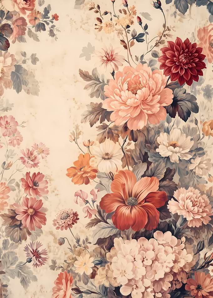 Vintage Floral Botanical Illustration