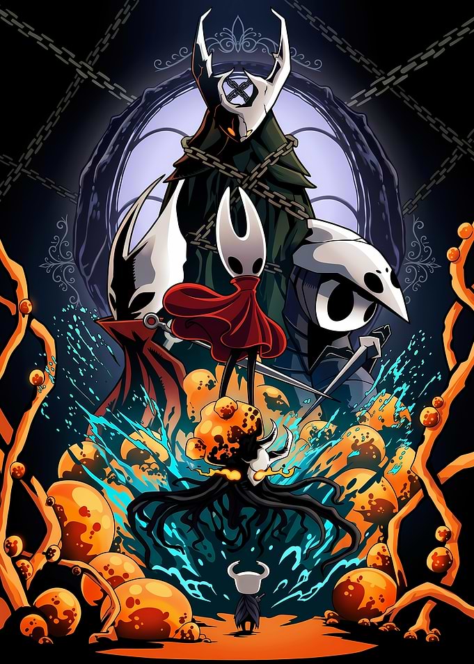 Hollow Knight Characters Poster