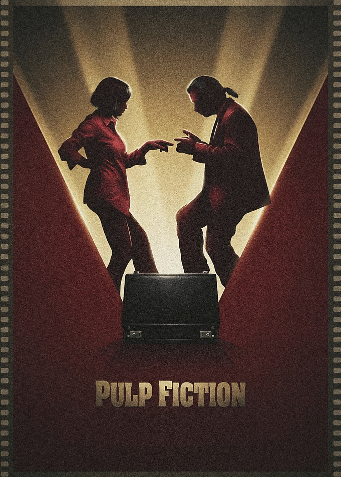Pulp Fiction Minimalist Movie Poster