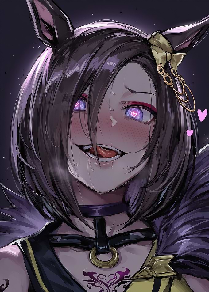 Anime Girl with Heart Eyes