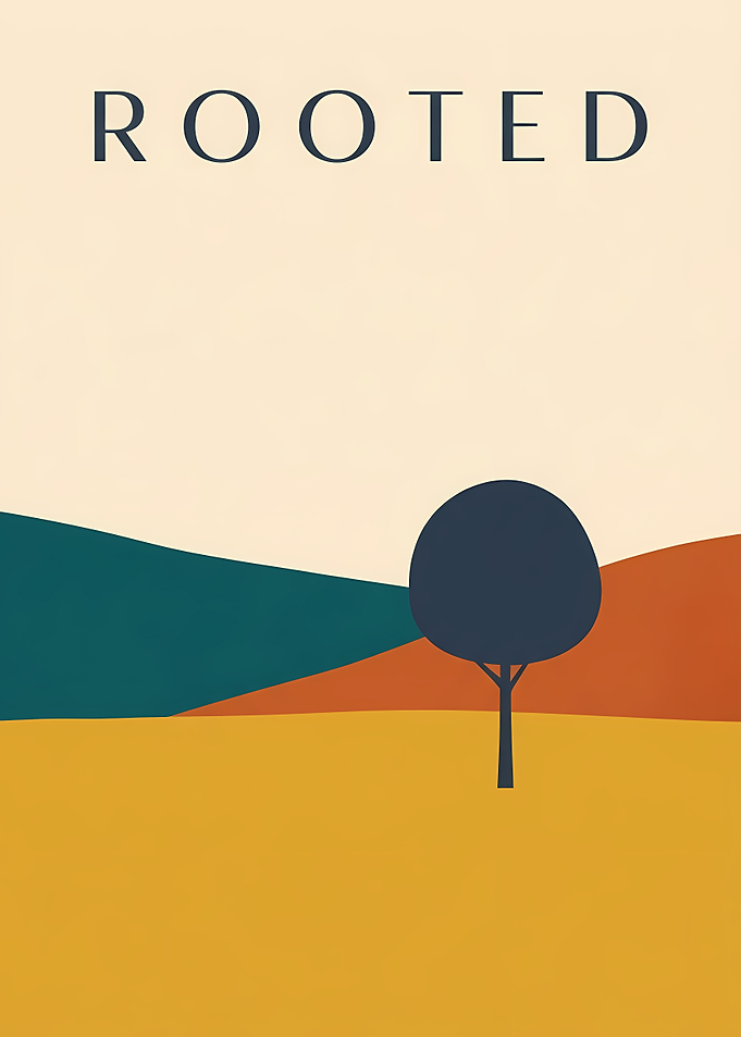 Rooted Minimalist Landscape Art