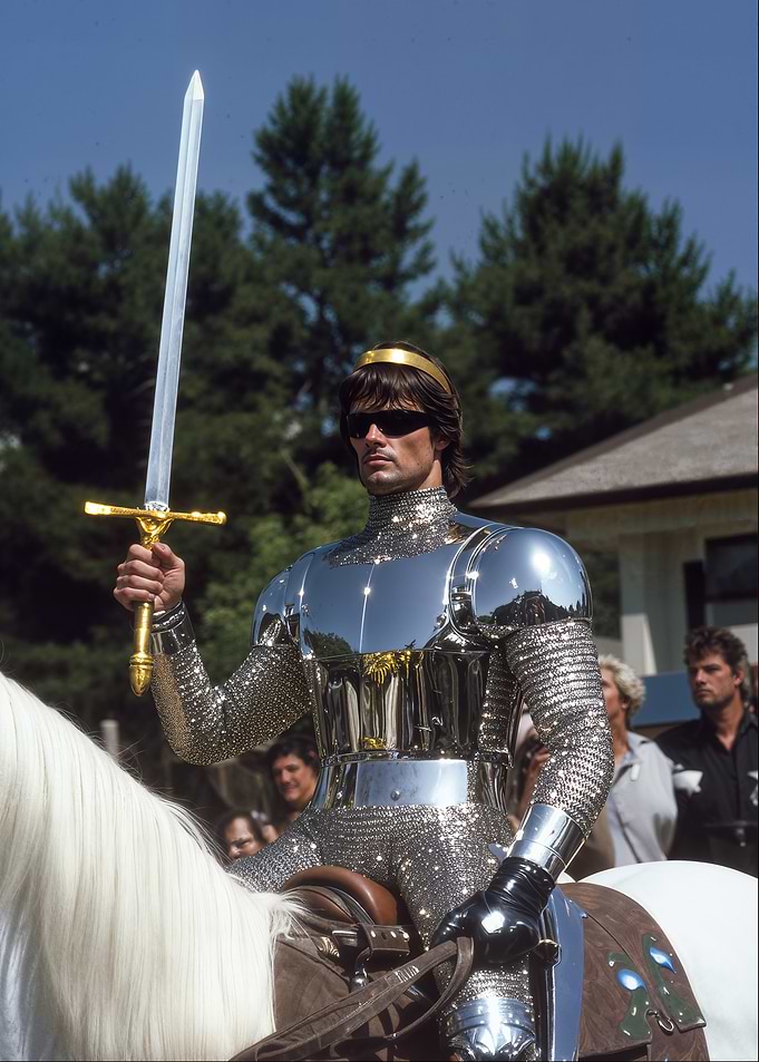 Prince Valiant on White Horse