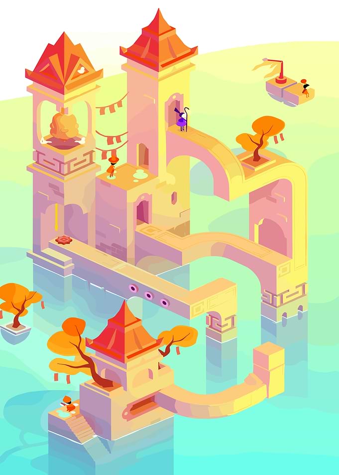 Monument Valley Game Isometric Architecture