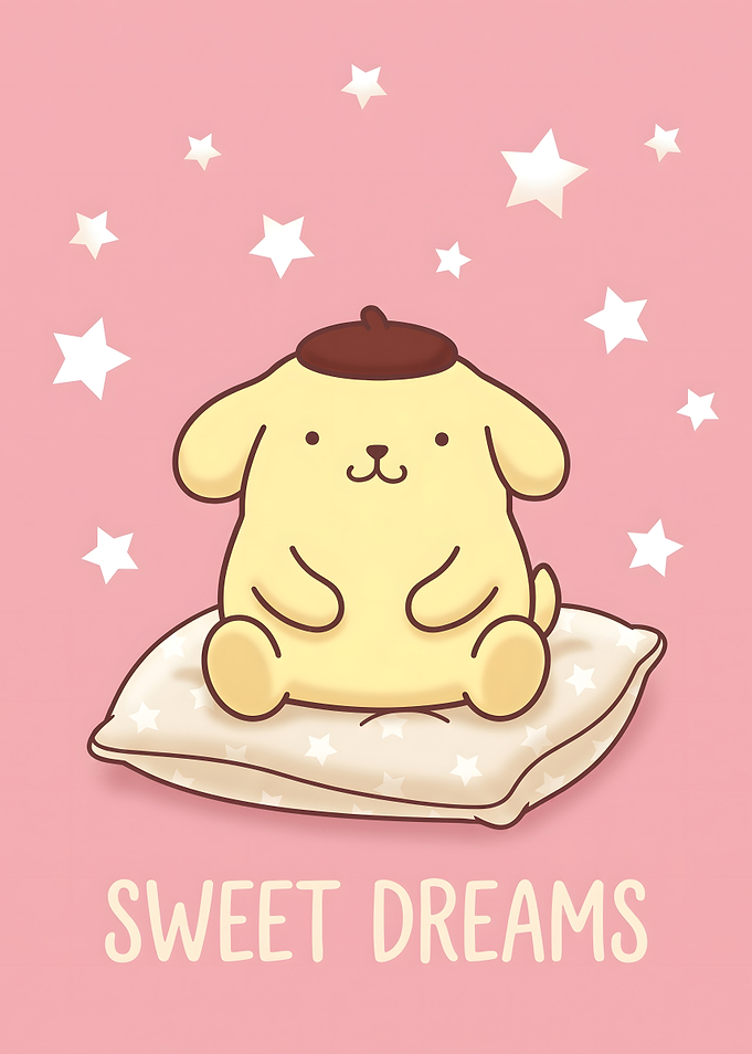 Pompompurin Sweet Dreams Illustration