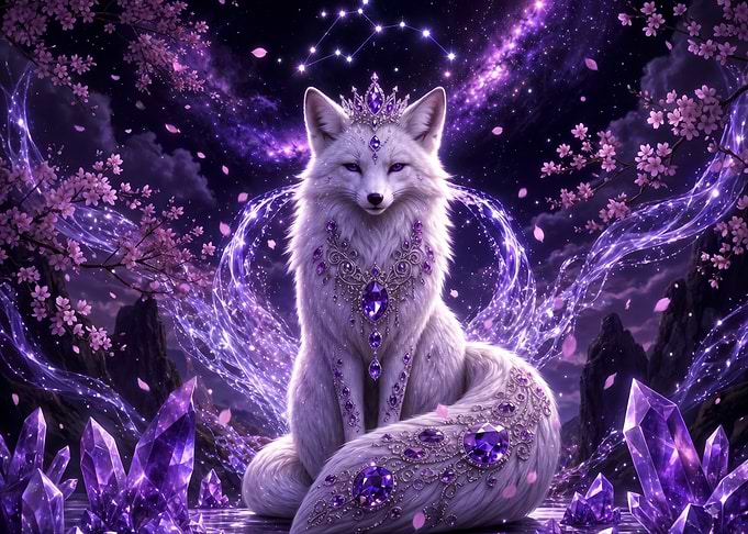 Majestic Crystal Fox Queen
