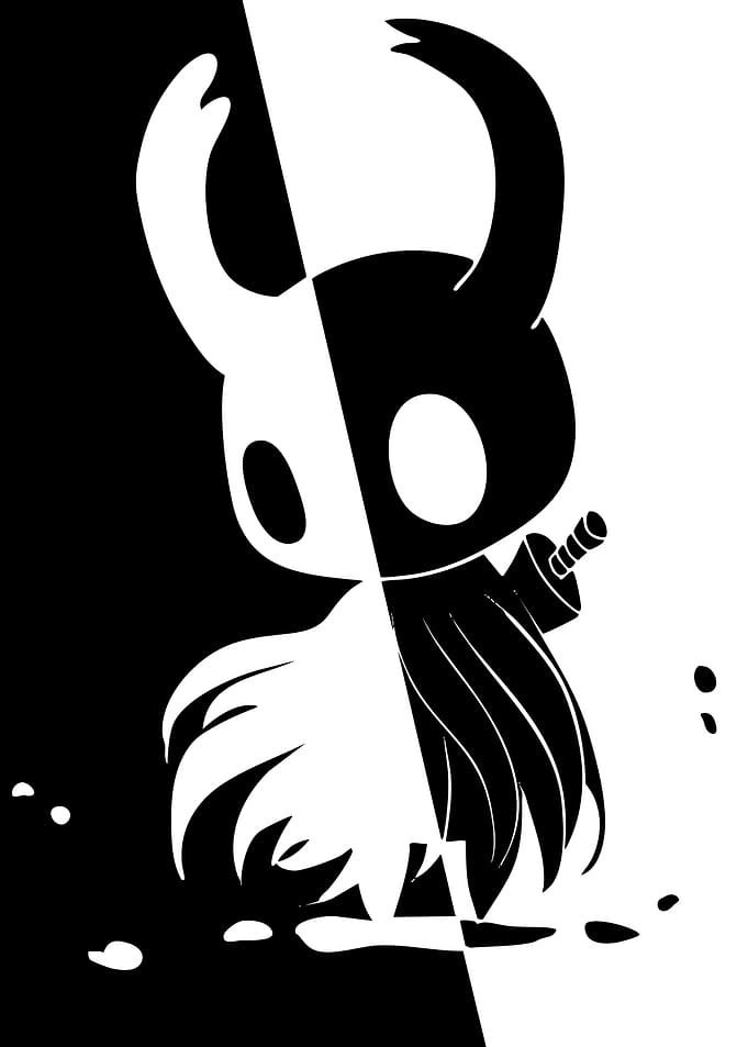 Hollow Knight Yin Yang Silhouette