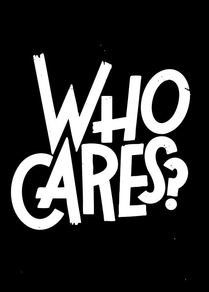 Who Cares Text Art