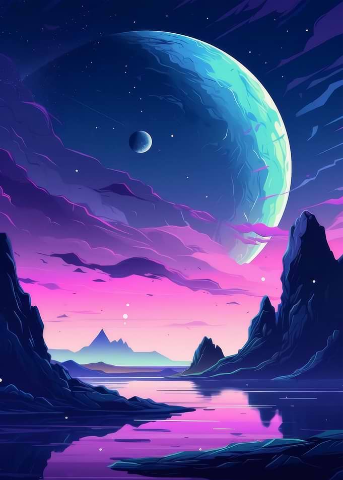 Surreal Alien Planet Landscape