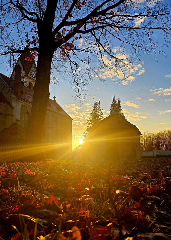 Golden Sunset at Old Church