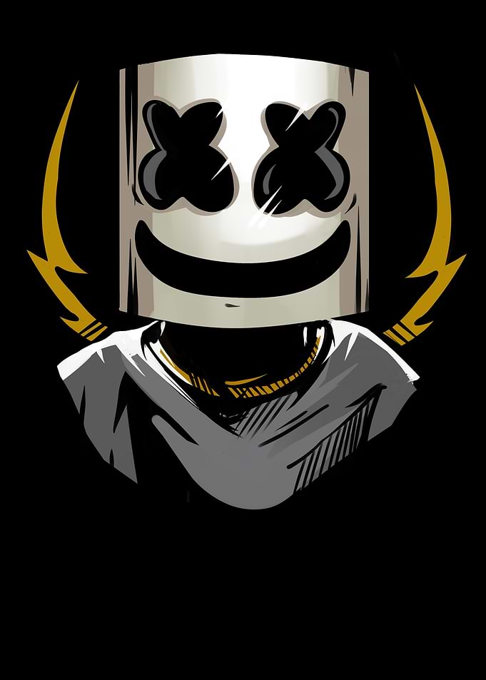 Marshmello DJ Music Artist Graphic
