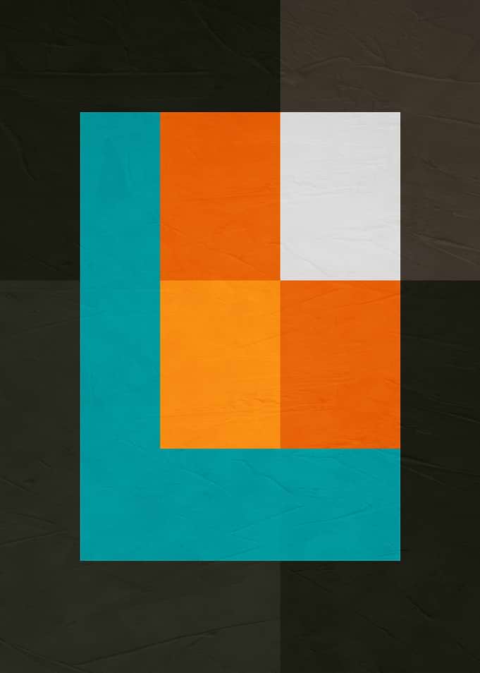 Minimalist Geometric Abstract Composition