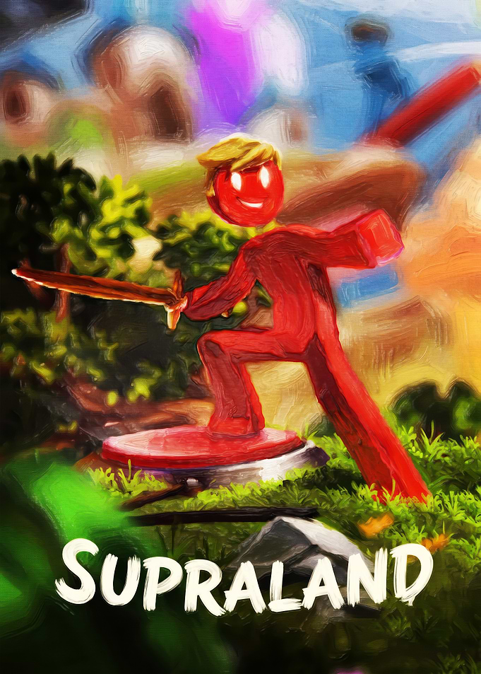 Supraland Red Character Action Art