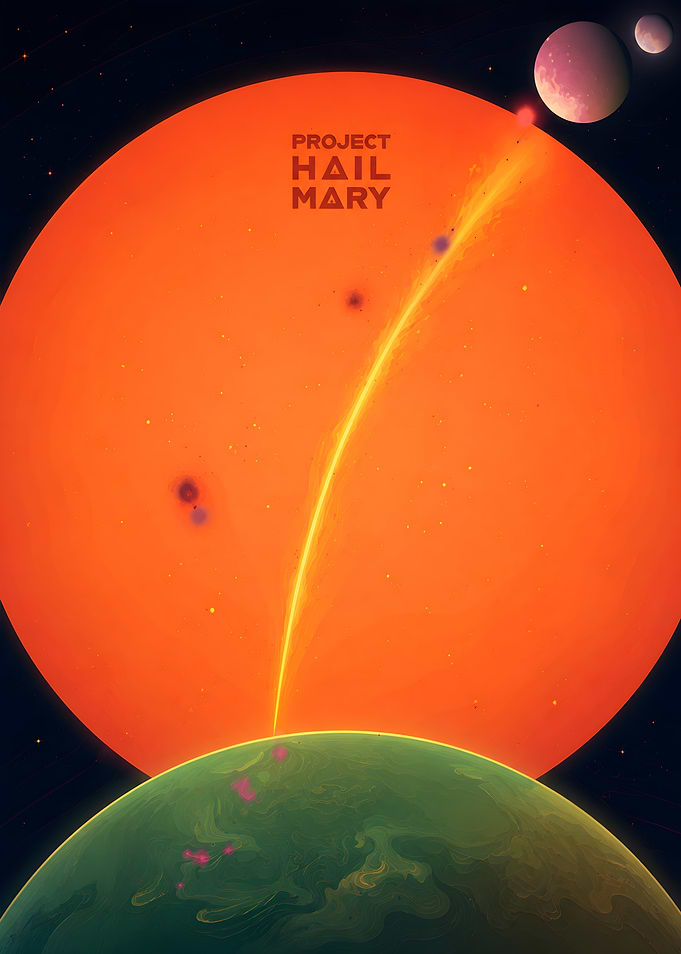 Project Hail Mary Space Poster