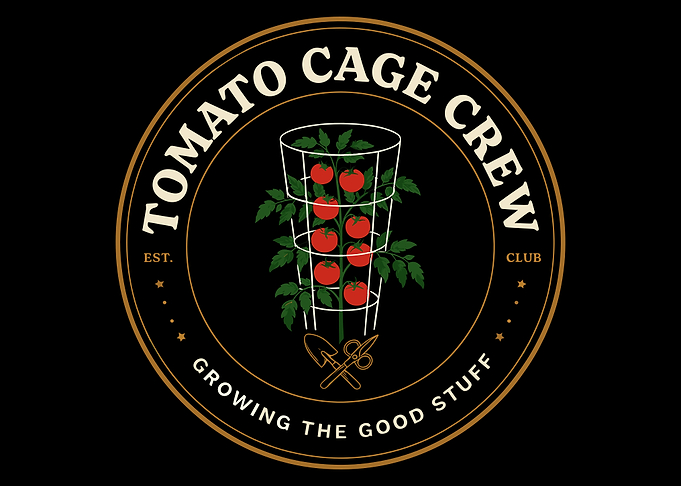 Tomato Cage Crew Gardening Logo
