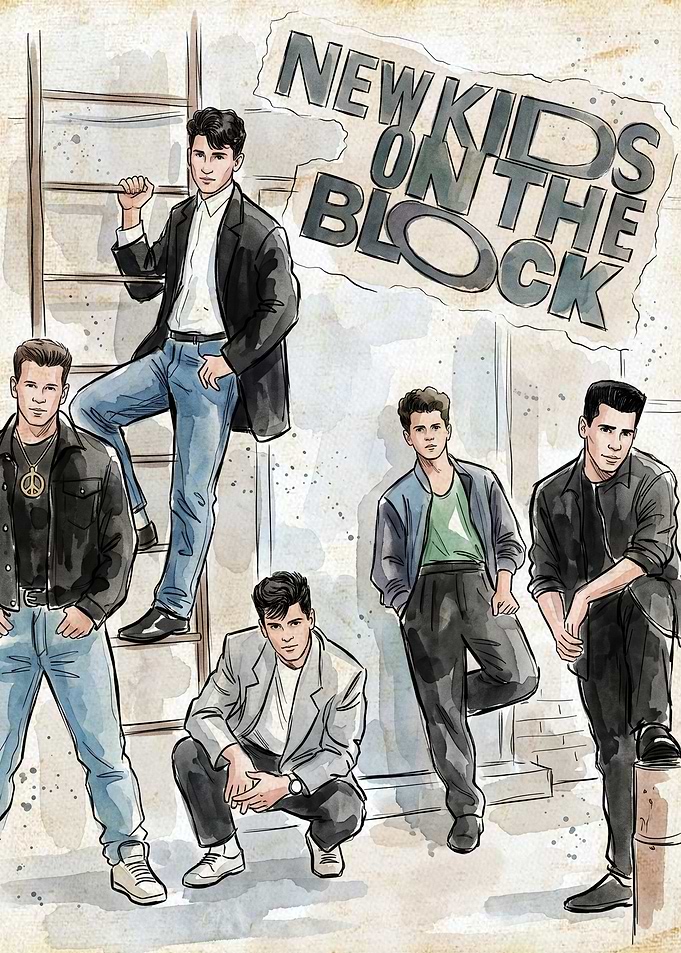 New Kids on the Block Illustration