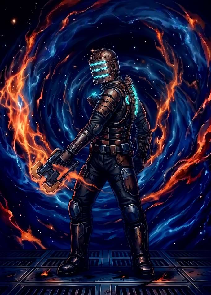 Isaac Clarke Dead Space Digital Art