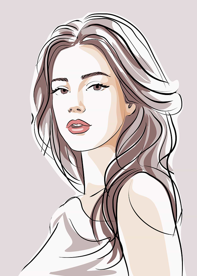 Elegant Minimalist Portrait of a Woman