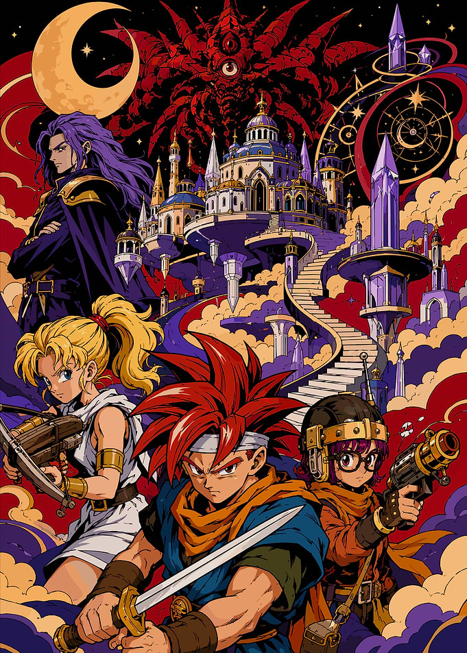 Chrono Trigger Pixel Art Poster