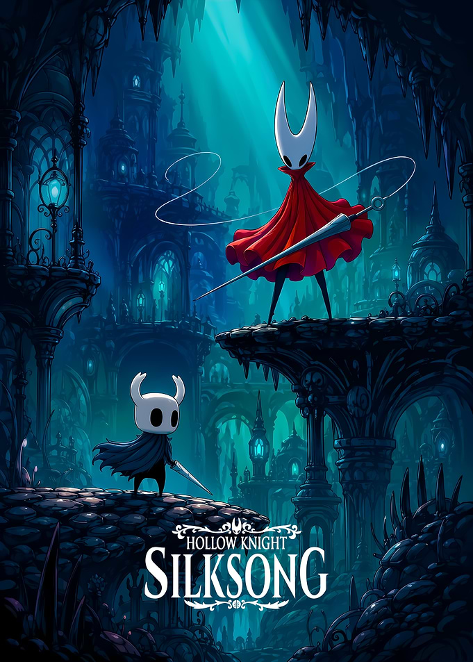 Hollow Knight Silksong Game Poster