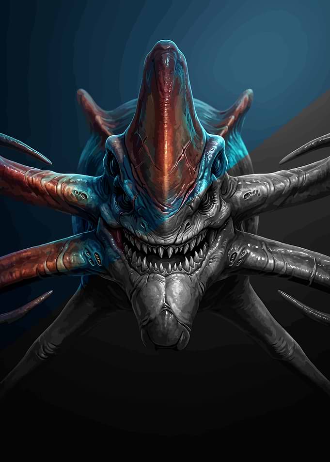 Reaper Leviathan from Subnautica