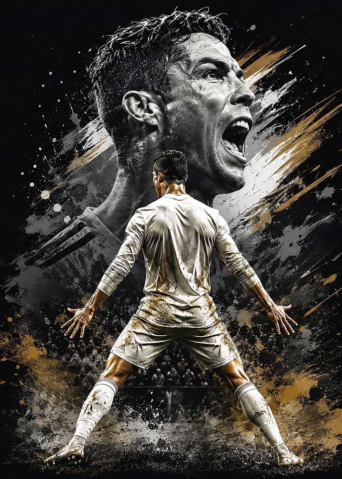 Cristiano Ronaldo Dynamic Soccer Poster