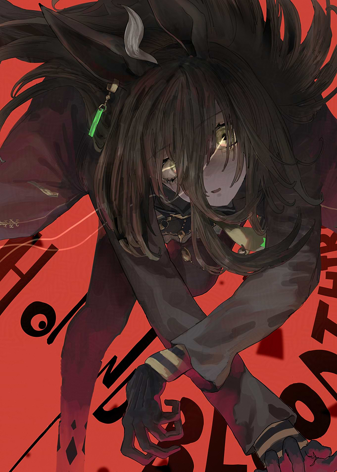 Anime character with glowing eyes