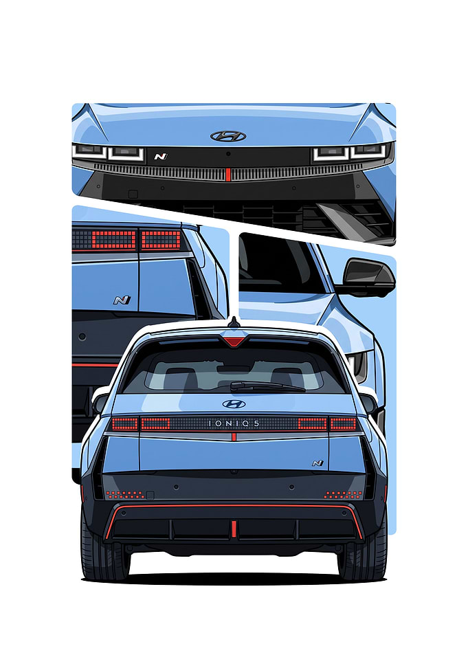 Hyundai Ioniq 5 N Digital Illustration